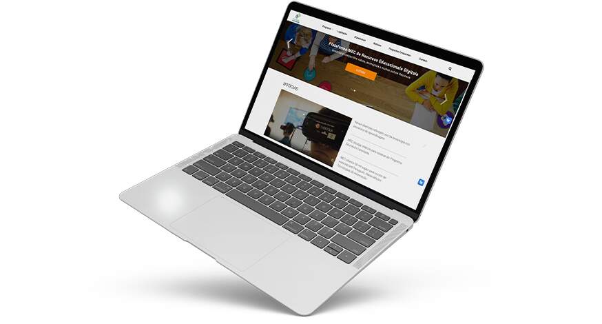 Site Educação Conectada, do Ministério da Educação